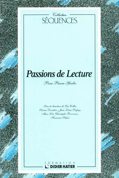 Passions de lecture : livre de l'élève
