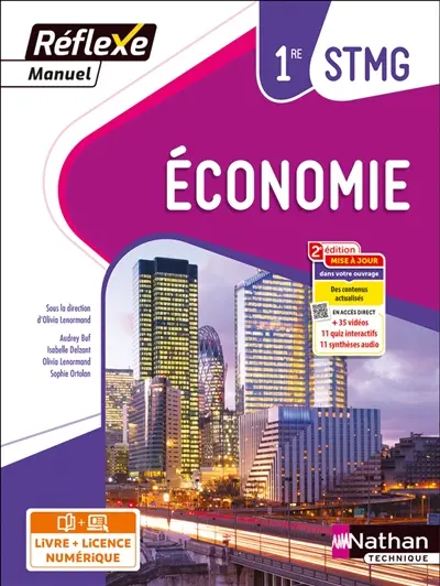 Economie 1re STMG : livre + licence élève