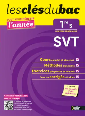 SVT 1re S : nouveau programme