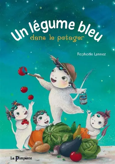 Un légume bleu dans le potager