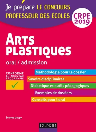 Arts plastiques : oral, admission, CRPE 2019
