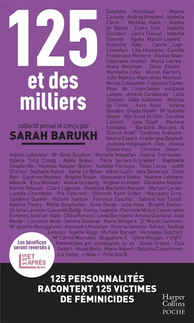 125 et des milliers : 125 personnalités racontent 125 victimes de féminicides
