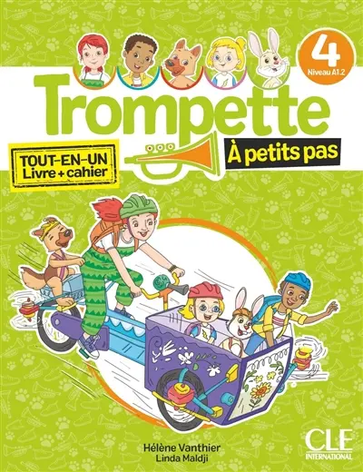 Trompette à petits pas, niveau 4, A1.2 : tout-en-un, livre + cahier