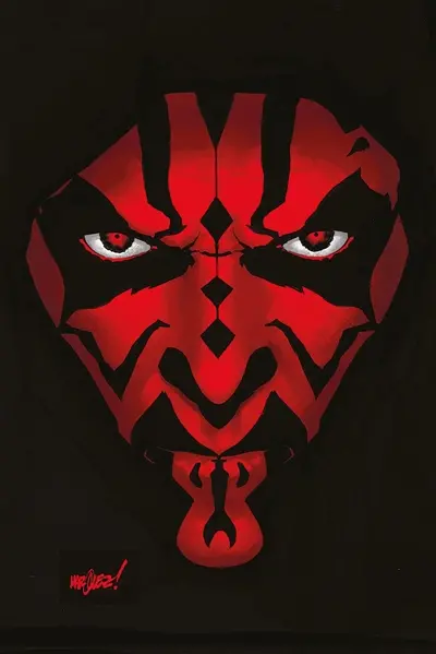 Dark Maul : black, white & red