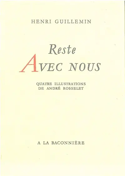 Reste avec nous : récit biblique