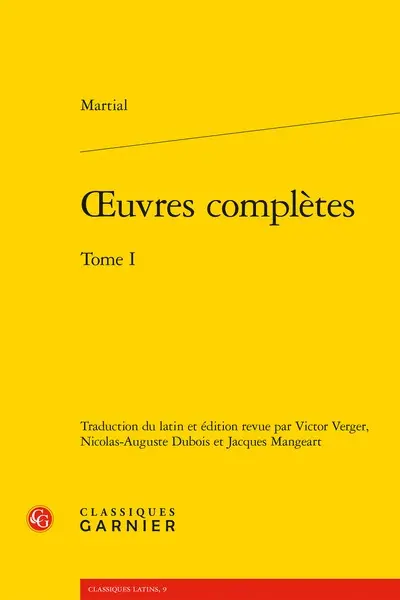 Oeuvres complètes. Vol. 1