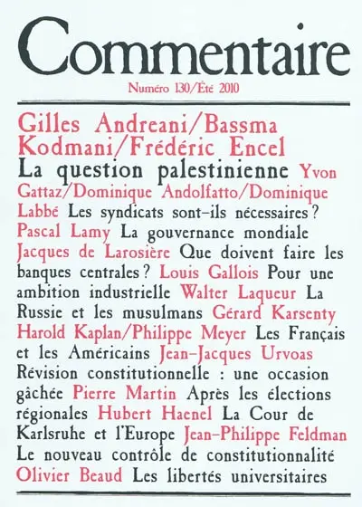 Commentaire, n° 130