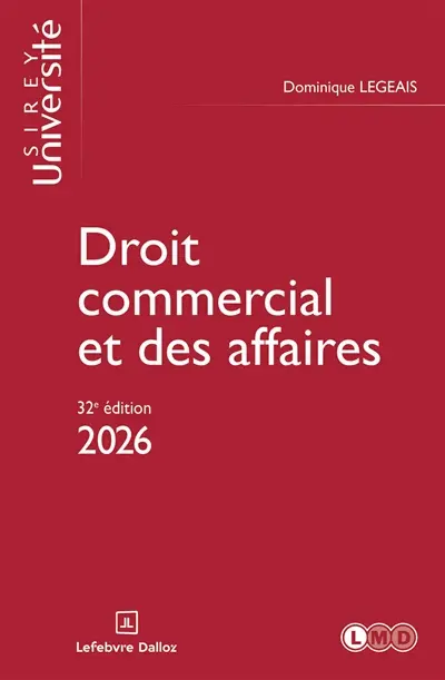 Droit commercial et des affaires : 2026