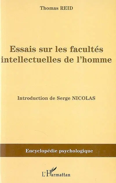 Essais sur les facultés intellectuelles de l'homme (1785)