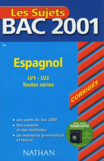 Espagnol, LV1, LV2, toutes séries