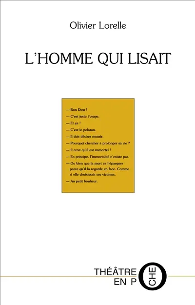 L'homme qui lisait. Victoire