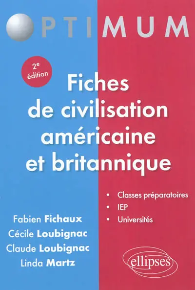 Fiches de civilisation américaine et britannique