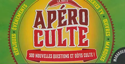La boîte apéro culte : 500 nouvelles questions et défis culte ! : répliques, événements, séries TV, oeuvres, marques