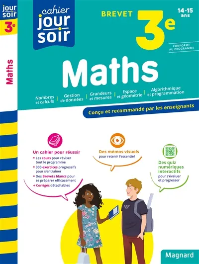 Maths 3e, 14-15 ans : brevet : conforme au programme