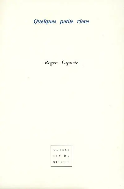 Quelques petits riens