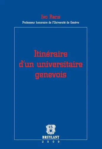 Itinéraire d'un universitaire genevois
