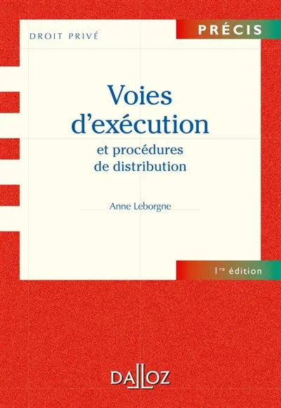 Voies d'exécution et procédures de distribution 2009