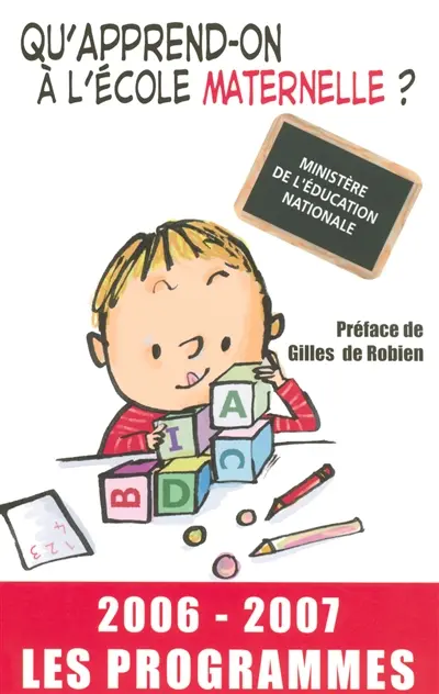 Qu'apprend-on à l'école maternelle ? : les programmes 2006-2007