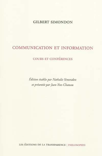 Communication et information : cours et conférences