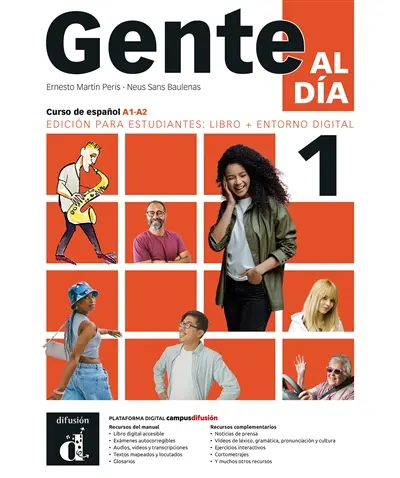 Gente al dia, curso de espanol, A1-A2 : edicion para estudiantes : libro + entorno digital