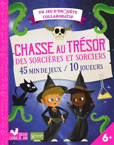 Chasse au trésor des sorcières et sorciers : 45 min de jeux-10 joueurs : un jeu d'enquête collaboratif