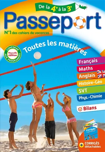 Passeport de la 4e à la 3e : toutes les matières : conforme aux programmes