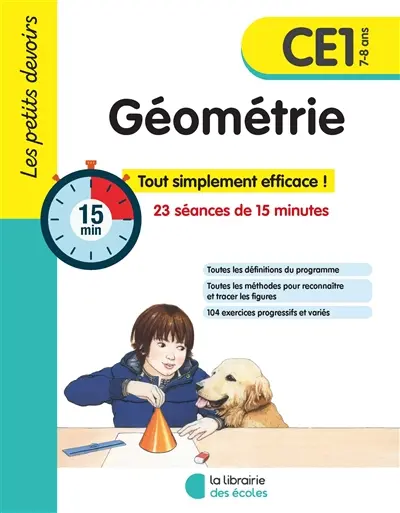 Géométrie CE1, 7-8 ans : 23 séances de 15 minutes
