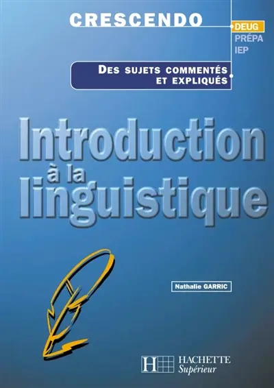 Introduction à la linguistique : DEUG