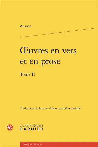 Oeuvres en vers et en prose. Vol. 2