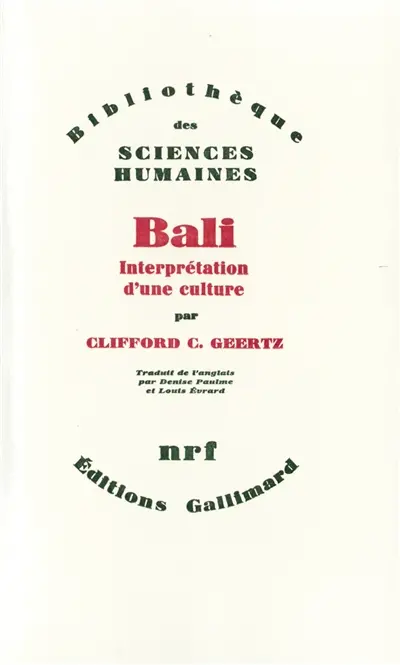 Bali, interprétation d'une culture