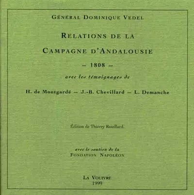 Relations de la campagne d'Andalousie : 1808