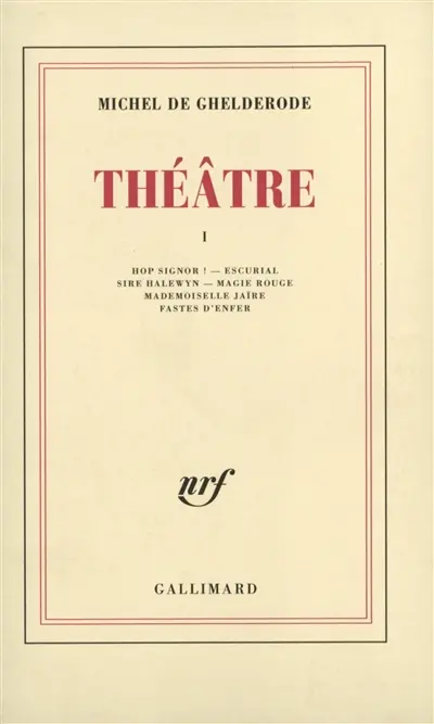 Théâtre. Vol. 1