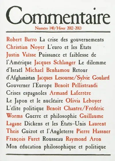 Commentaire, n° 140