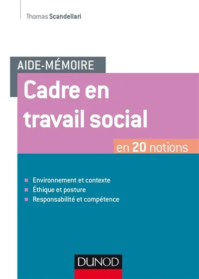Cadre en travail social : en 20 notions