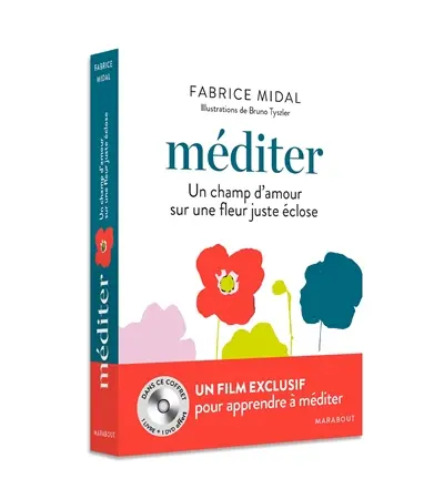 Méditer : un champ d'amour sur une fleur juste éclose