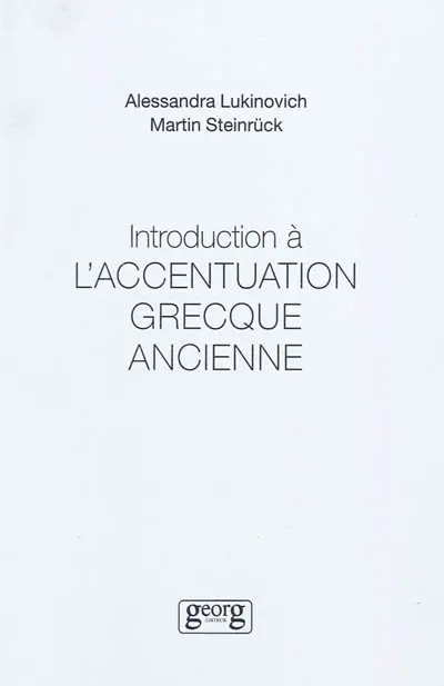 Introduction à l'accentuation grecque ancienne