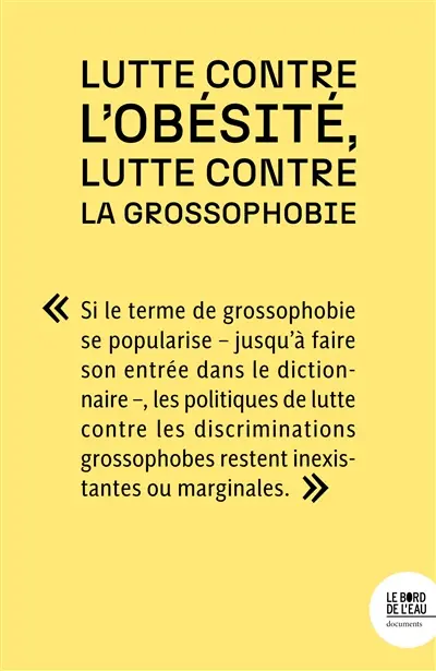 Lutte contre l'obésité, lutte contre la grossophobie