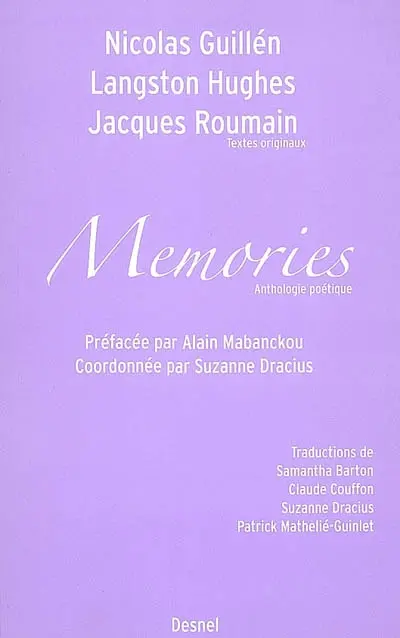 Mémories : anthologie poétique
