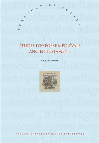 Etudes d'exégèse médiévale : Ancien Testament