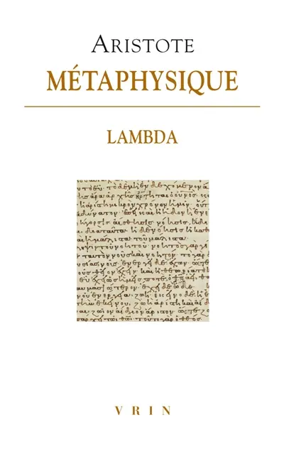 Métaphysique. Livre Lambda