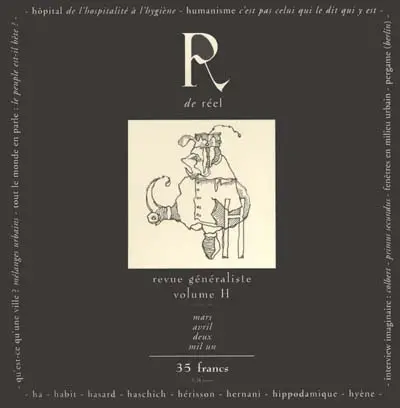 R de réel, n° 8. H