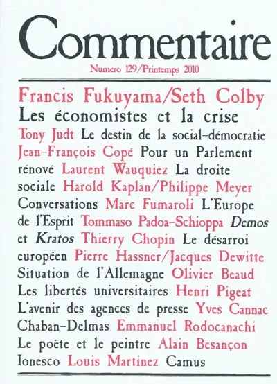 Commentaire, n° 129