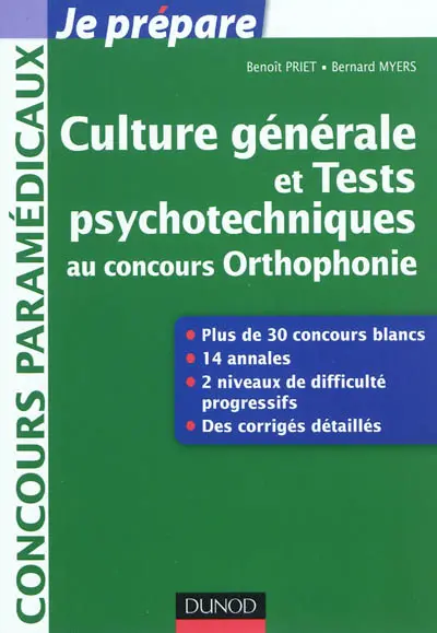 Culture générale et tests psychotechniques au concours orthophonie