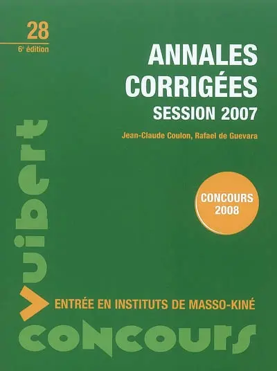 Annales corrigées session 2007 : concours 2008