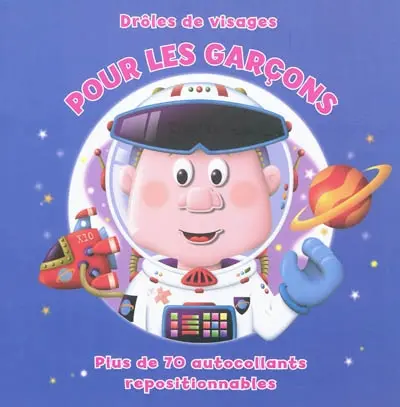 Pour les garçons : plus de 70 autocollants repositionnables