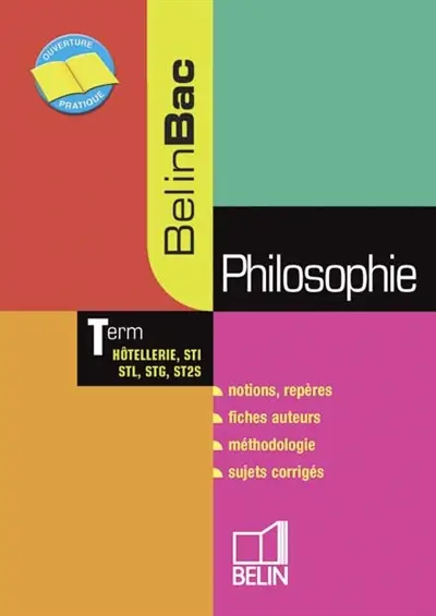 Philosophie terminale hôtellerie, STI, STL, STG, ST2S
