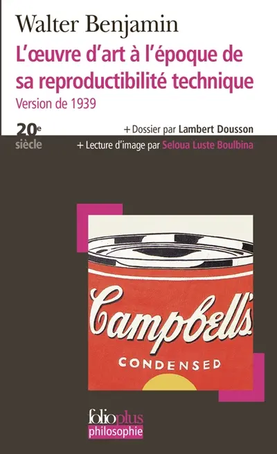 L'oeuvre d'art à l'époque de sa reproductibilité technique : version de 1939