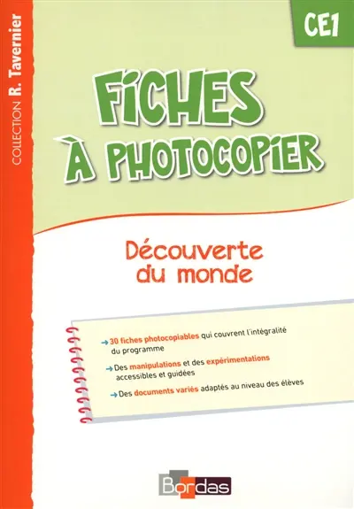 Fiches à photocopier, CE1 : découverte du monde