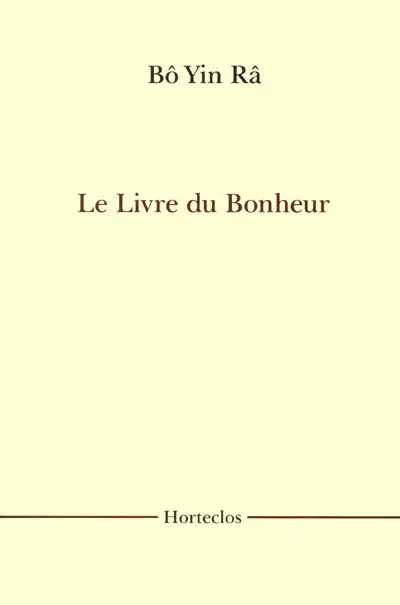 Le livre du bonheur