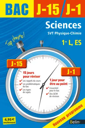 Sciences, SVT, physique chimie 1re L, ES : nouveau programme